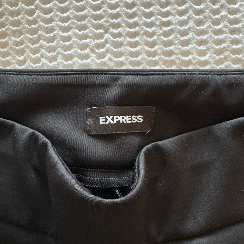 Express Elegant Black Flare Pants